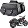 Motorcycle Saddlebag Side Bag Universal PU Waterproof PU Saddle Bags Travel Pack Luggage Rack for Softail Touring Models Bags