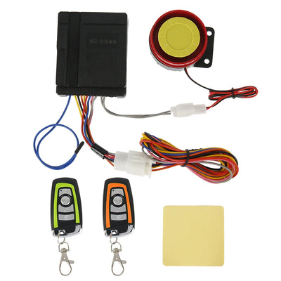Motorcycle Scooter Anti-theft 125dB Universal Motorcycle Scooter Security Alarm System Engine Start Remote Control Key