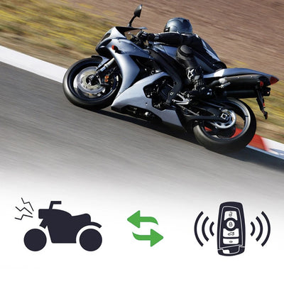 Motorcycle Scooter Anti-theft 125dB Universal Motorcycle Scooter Security Alarm System Engine Start Remote Control Key