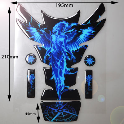 Motorcycle Universal Tankpad, tank pad, 3D Tank pad Stickers, Oil Gas Protector,Tank protector for SUZUKI YAMAHA free keychain