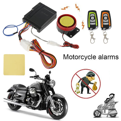 Motorcycle Scooter Anti-theft 125dB Universal Motorcycle Scooter Security Alarm System Engine Start Remote Control Key