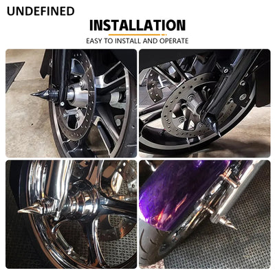 Motorcycle Front Axle Cap Nut Covers For Harley Dyna Street Bob Low Rider Fat Bob Touring Road King Road Glide Road Glide