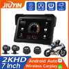 7''5" Motorcycle Multimedia Player 2K HD Recorder GPS Navigation Wireless CarPlay Android Auto IPX8 Waterproof Screen Bluetooth
