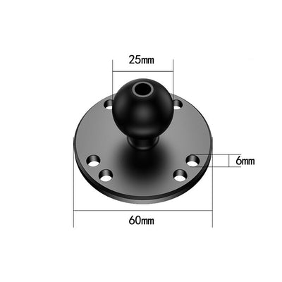 1 inch Ball Head Adapter for Mount Motorcycle Handlebar Base Clip Rearview Mirror Bracket Bike Riding Action Camera Parts