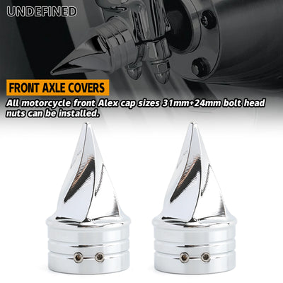 Motorcycle Front Axle Cap Nut Covers For Harley Dyna Street Bob Low Rider Fat Bob Touring Road King Road Glide Road Glide