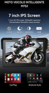 7''5" Motorcycle Multimedia Player 2K HD Recorder GPS Navigation Wireless CarPlay Android Auto IPX8 Waterproof Screen Bluetooth