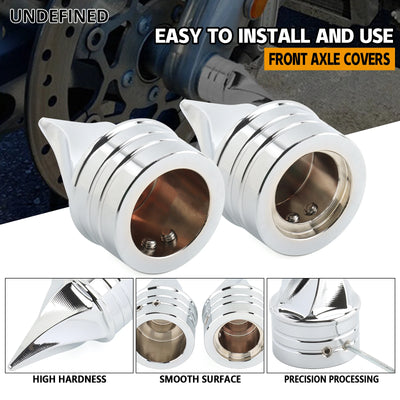 Motorcycle Front Axle Cap Nut Covers For Harley Dyna Street Bob Low Rider Fat Bob Touring Road King Road Glide Road Glide