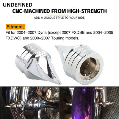 Motorcycle Front Axle Cap Nut Covers For Harley Dyna Street Bob Low Rider Fat Bob Touring Road King Road Glide Road Glide