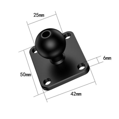 1 inch Ball Head Adapter for Mount Motorcycle Handlebar Base Clip Rearview Mirror Bracket Bike Riding Action Camera Parts