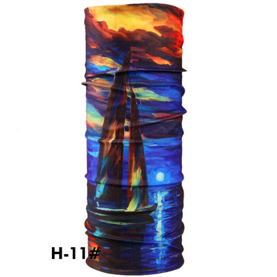 New Fashion Dragon Bicycle Motorcycle Bandana Scarf Tube Scarf Gift for Baby Multifunctional Seamless Tubular Scarf HY15