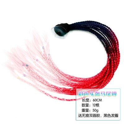 New Motorcycle Helmet Braids Helmet Hair Woman Motorcycle Ponytail Wig for Motorbike Bike Helmets Helmet Dirty Braid
