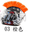 Motorcycle Colorful Helmet Decorations Hair Punk Universal Synthetic Wigs Helmet Hawks Mohawk Reusable Motorcycle Accessories