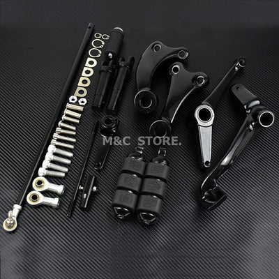 Motorcycle Forward Controls Complete Kit Pegs Levers &amp; Linkages For Harley Sportster 883 1200 XL Iron Custom Super Low 1991-2022