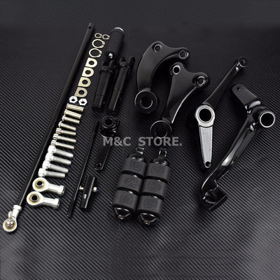 Motorcycle Forward Controls Complete Kit Pegs Levers &amp; Linkages For Harley Sportster 883 1200 XL Iron Custom Super Low 1991-2022