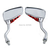 A Pair of Motorcycles Custom Skull Hand Skeleton Mirror for Harley Sportster Softail Dyna Honda Suzuki
