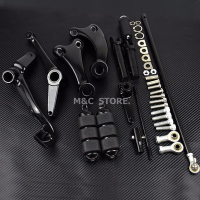 Motorcycle Forward Controls Complete Kit Pegs Levers &amp; Linkages For Harley Sportster 883 1200 XL Iron Custom Super Low 1991-2022