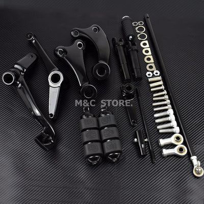Motorcycle Forward Controls Complete Kit Pegs Levers &amp; Linkages For Harley Sportster 883 1200 XL Iron Custom Super Low 1991-2022