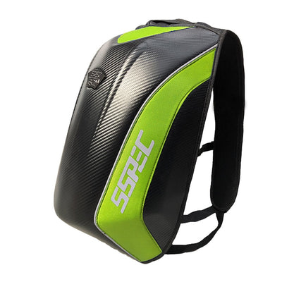 SSPEC Waterproof Motorcycle Tail Bag Multifunction Motor Bike Rear Seat Bag High Capacity Motorcycle Rider Backpack Carbon Fiber