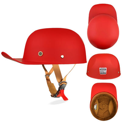 Baseball Cap Helmet Motorcycle Vintage Retro Helmets Cruiser Chopper Gangster Unsexed Helmet