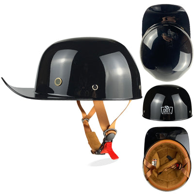 Baseball Cap Helmet Motorcycle Vintage Retro Helmets Cruiser Chopper Gangster Unsexed Helmet