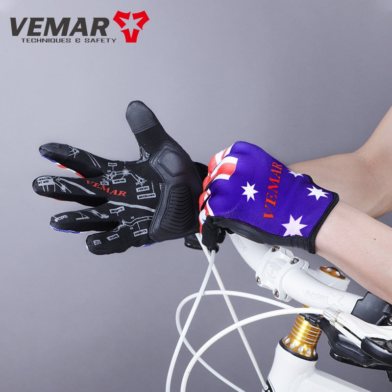 Summer Mesh Motorcycle MTB Off-Road Mountain Bike Guantes Cycling Riding  Gloves