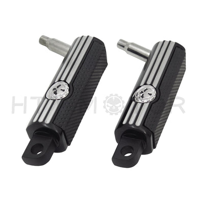 Aftermarket Motorcycle Parts New Pair Foot Pegs Rest Gear Skull For 1984-2018 Harley Motorcycle Fat Boy SuperLow XL883L
