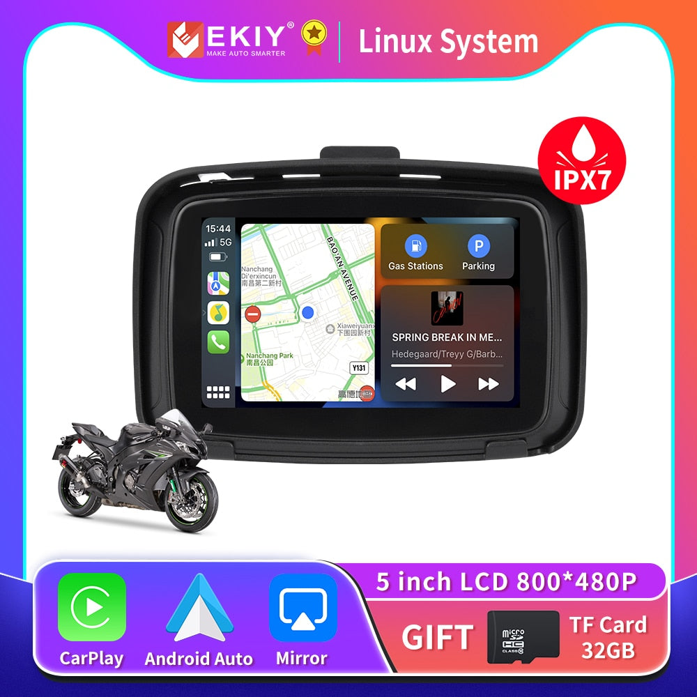 Fodsports 5 Inch Motorcycle Gps Navigation Android 6.0 Wifi