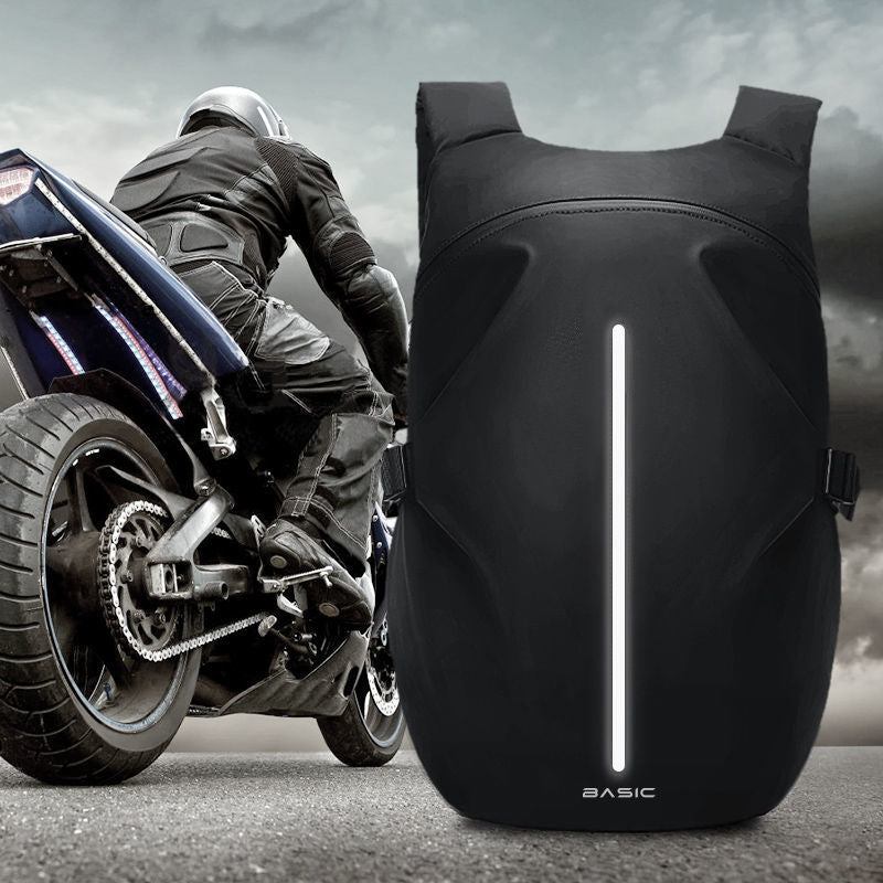 Motocentric Motorcycle Backpack Helmet Bag Waterproof Carbon Fiber Moto  Backpack