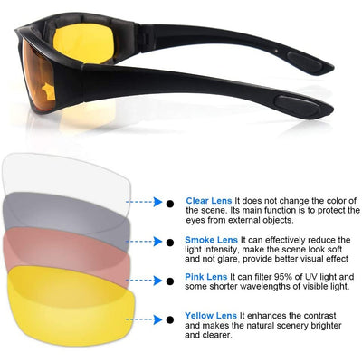 Fashionable Motorcycle Glasses Racing Anti-glare Windproof Vintage Men Women Safety Goggles Eyeglasses Sunglasses Eye Protection