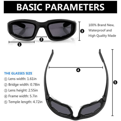 Fashionable Motorcycle Glasses Racing Anti-glare Windproof Vintage Men Women Safety Goggles Eyeglasses Sunglasses Eye Protection